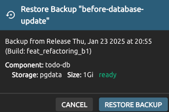 backup restore